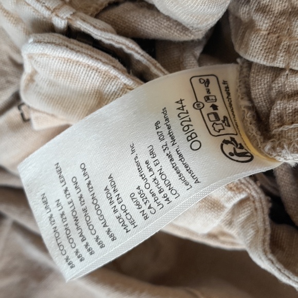 FREE PEOPLE sweet talk chino pants in croissant Khaki tan Size 6 - Picture 5 of 8